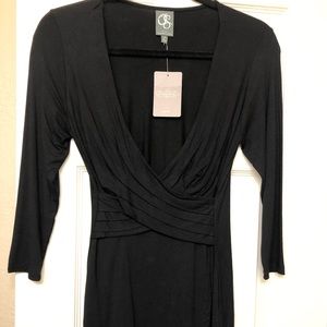 Black 3/4 Sleeve Anthropologie One September Top